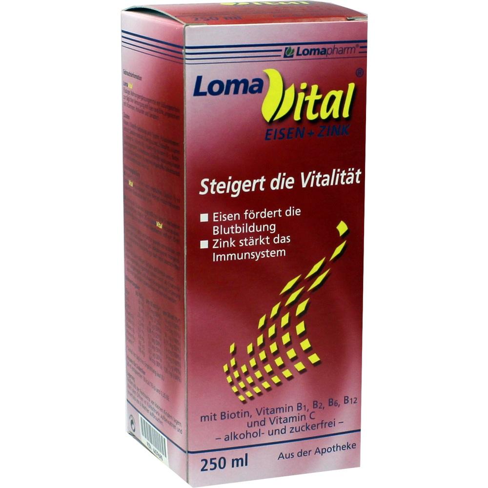 LOMAVITAL Eisen+Zink flüssig 250 ml Flüssigkeit