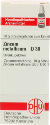 ZINCUM METALLICUM D 30 Globuli 10 g Globuli