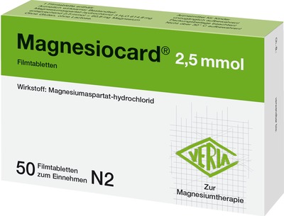 MAGNESIOCARD 2,5 mmol 50 St Filmtabletten