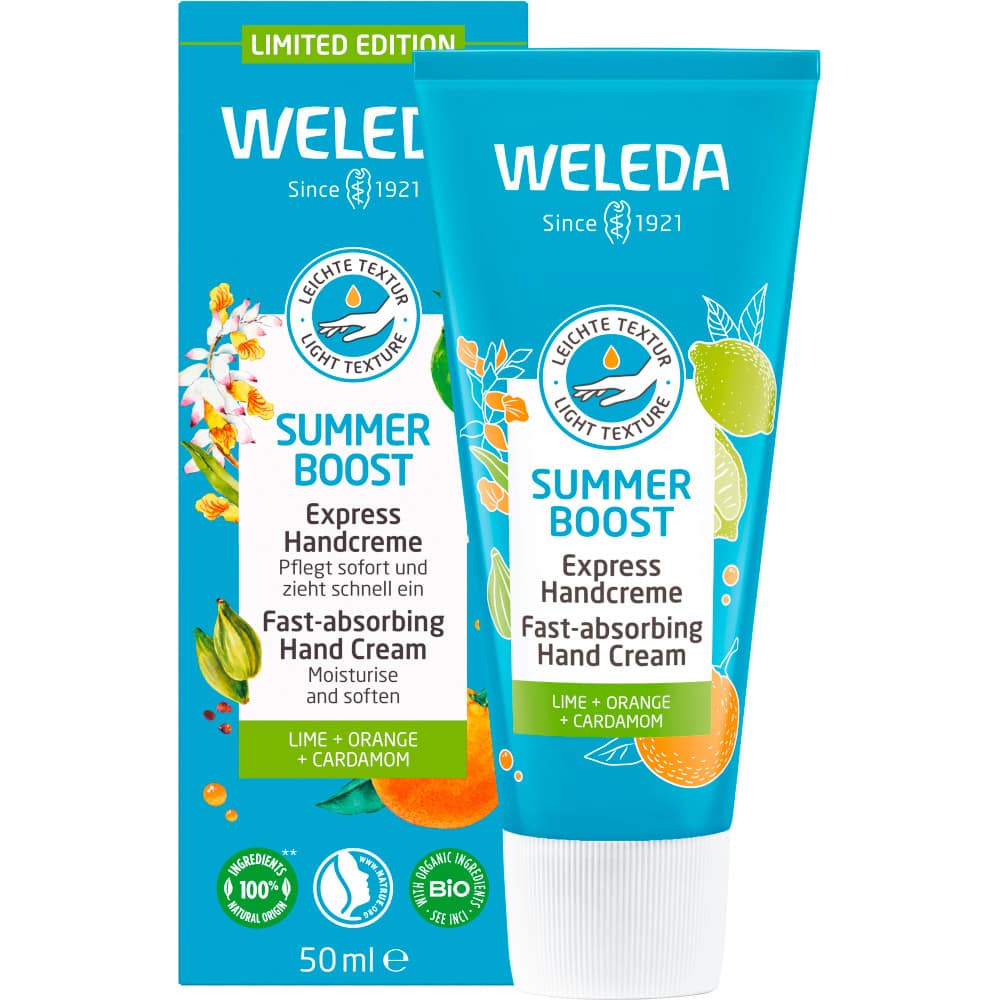 WELEDA SUMMER BOOST Express Handcreme 50 ml Creme
