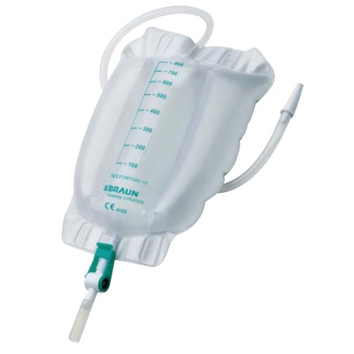 Urimed Tribag Plus Urin Beinbeutel 800ml 60cm steril 10 St Beutel