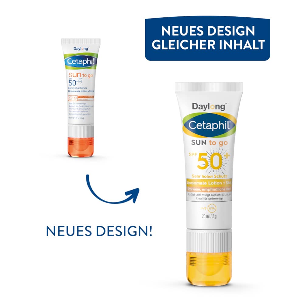 Cetaphil SUN to go SPF 50+ Creme & Stick 20 ml Lotion
