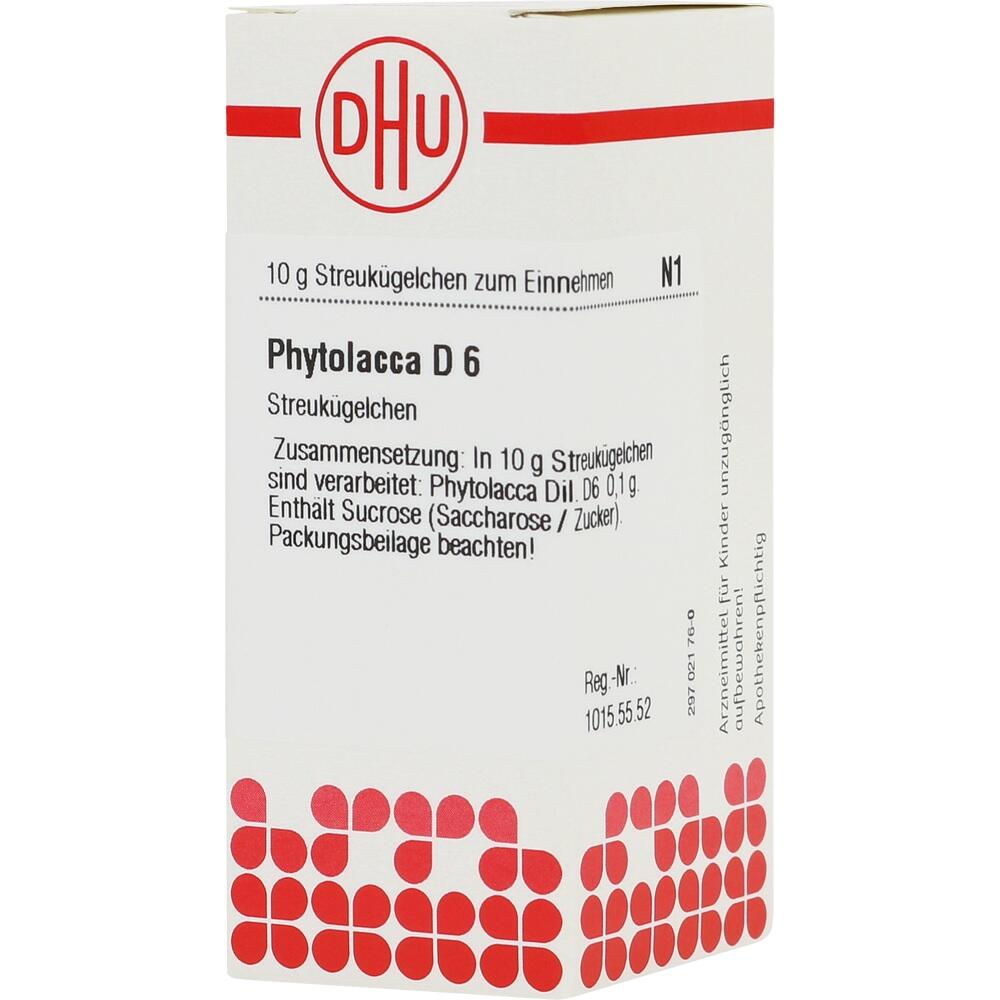 PHYTOLACCA D 6 Globuli 10 g Globuli