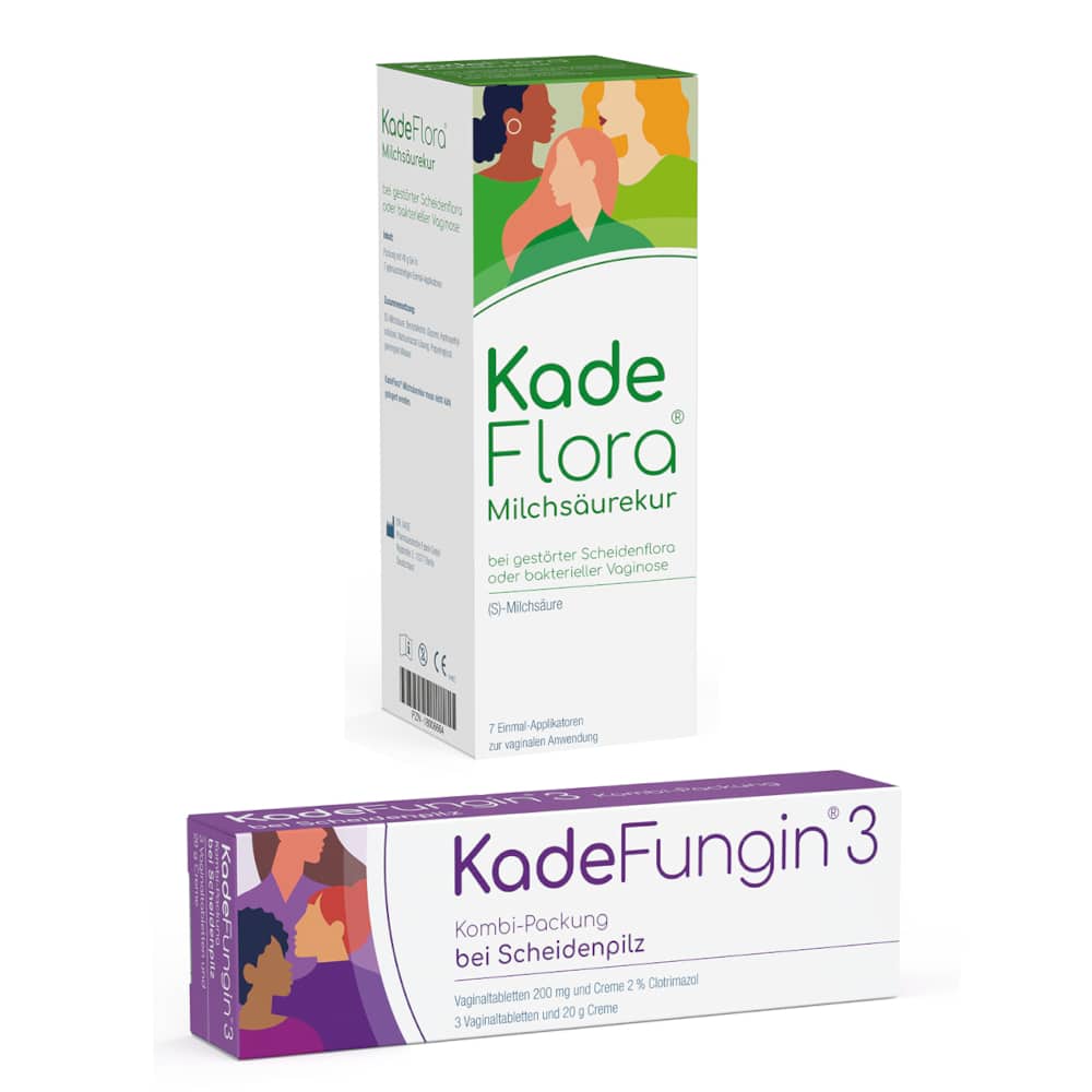 Kadeflora Milchsäurekur + Kadefungin 3 Kombipackung Set 1 Sparset