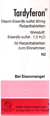 Tardyferon Depot-Eisen(II)-sulfat 80mg 50 St Retard-Tabletten