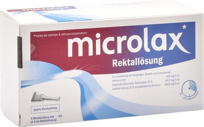 Microlax Rektallösung 9X5 ml Klistiere
