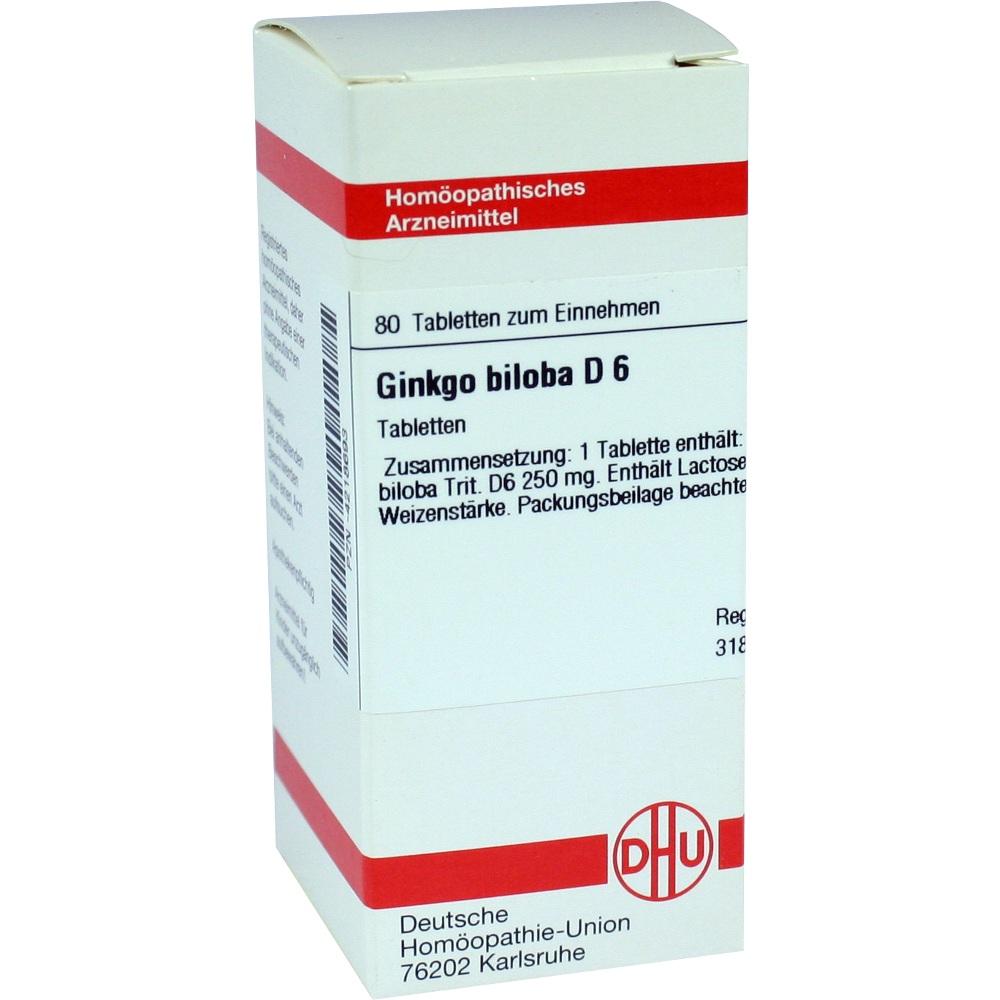 GINKGO BILOBA D 12 Tabletten 80 St Tabletten