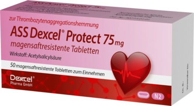 ASS Dexcel Protect 75mg 50 St Tabletten magensaftresistent