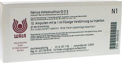 Nervus statoacusticus Gl D5 Ampullen 10X1 ml Ampullen