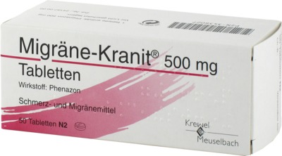 Migräne-Kranit 500mg 50 St Tabletten