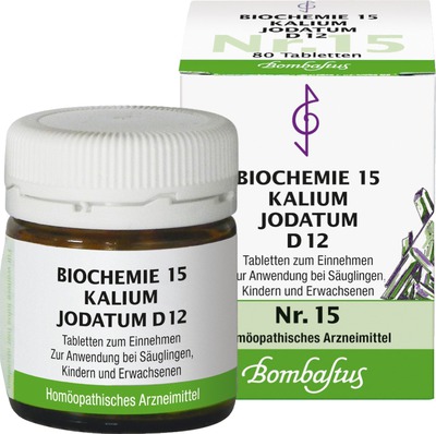 BIOCHEMIE 15 Kalium jodatum D 12 Tabletten 80 St Tabletten