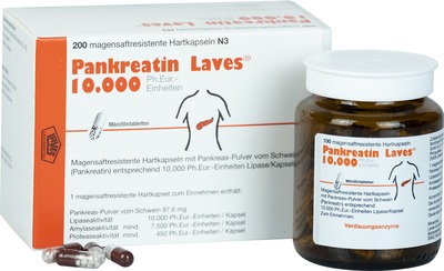 Pankreatin Laves 10.000 200 St Magensaftresistente Hartkapseln