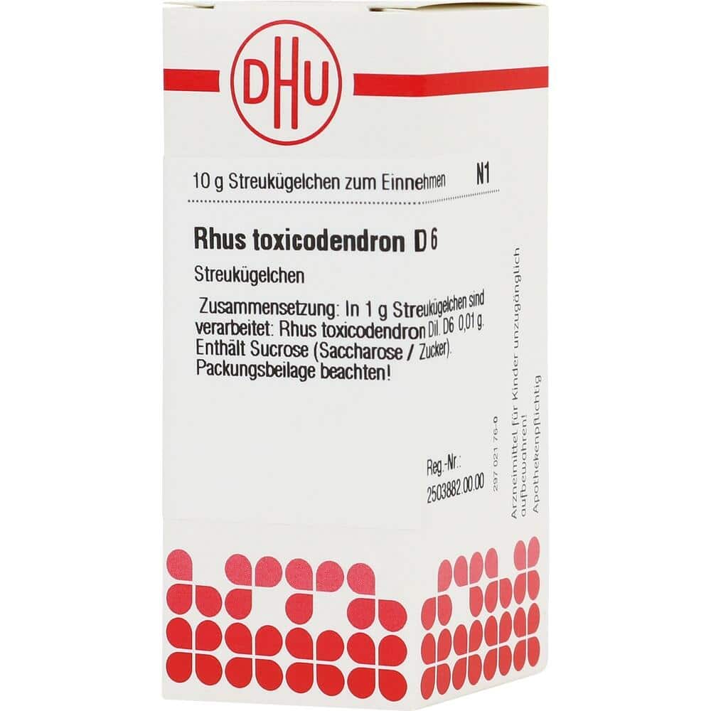 RHUS TOXICODENDRON D 6 Globuli 10 g Globuli