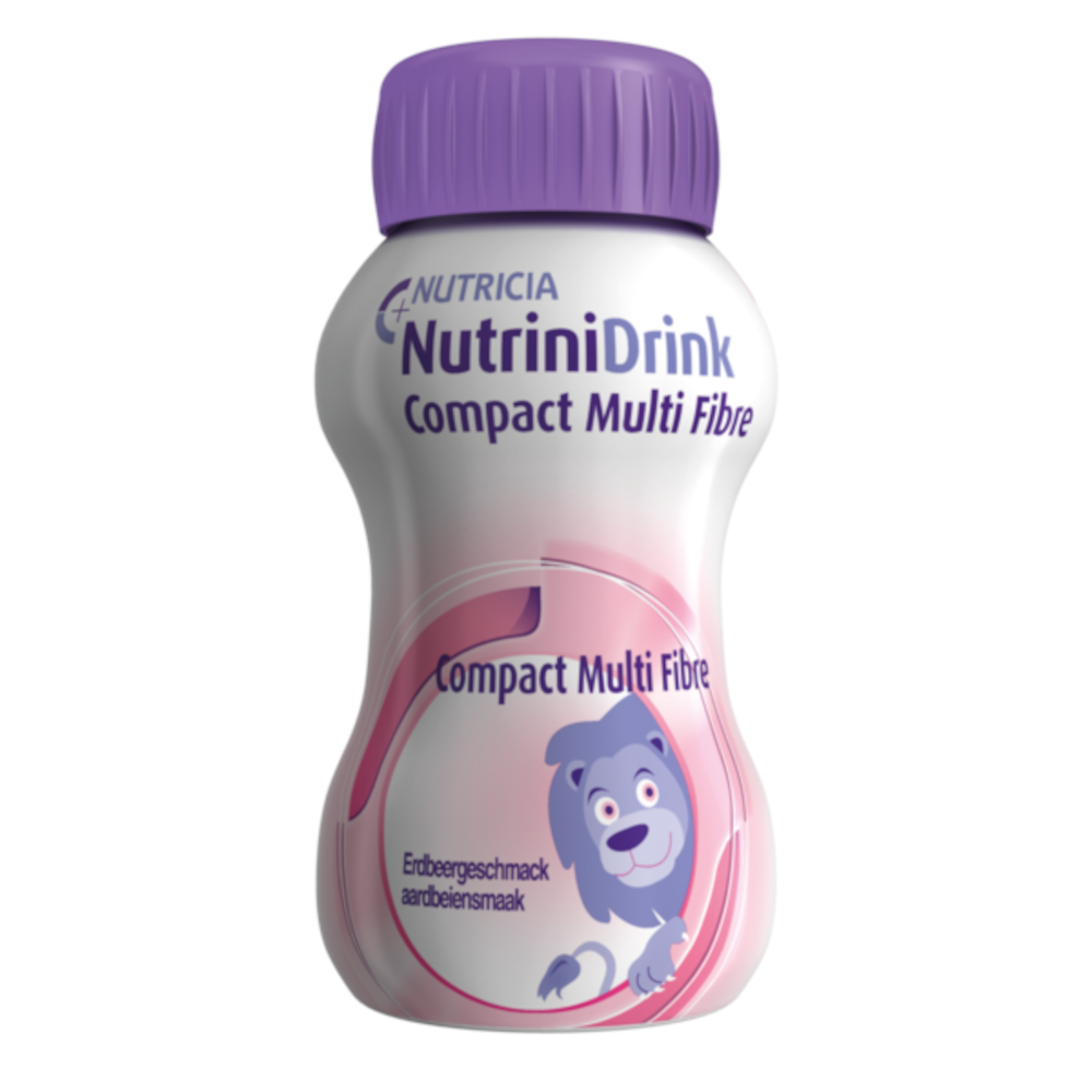 NutriniDrink Compact Multi Fibre Erdbeere 8X4X125 ml Flüssigkeit