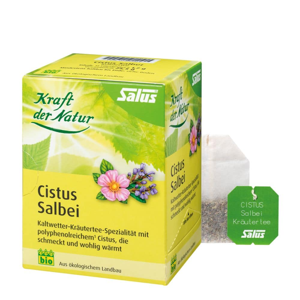 Salus Cistus Salbei Kräutertee Kraft der Natur  15 St Filterbeutel