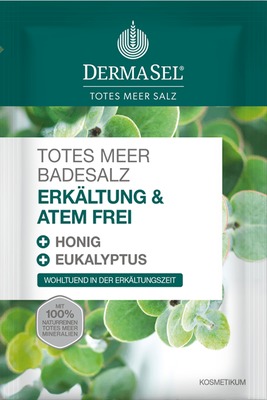 DERMASEL Totes Meer Badesalz Erkältung & Atemfrei 80 g Bad