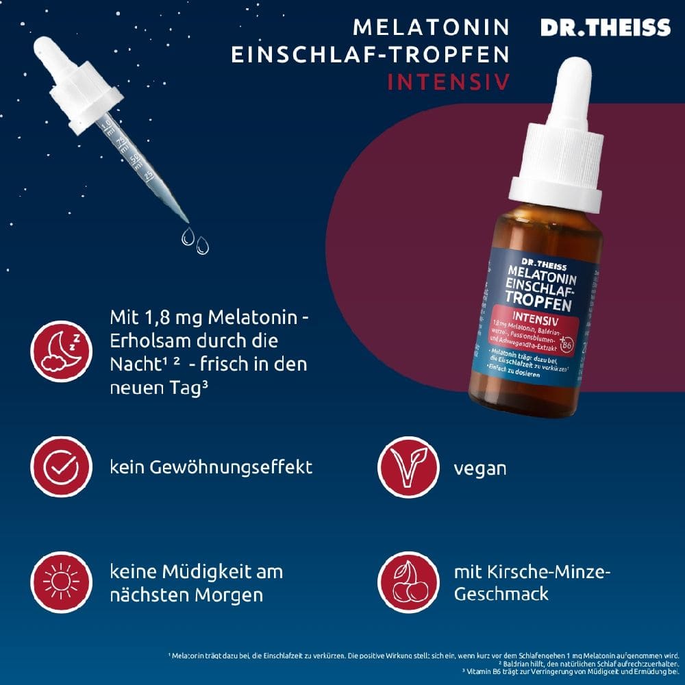 DR. THEISS MELATONIN EINSCHLAF-TROPFEN INTENSIV 20 ml Tropfen
