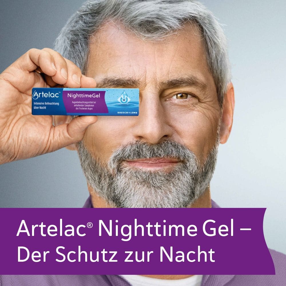 Artelac Nighttime Gel Augengel - Augenbefeuchtung zur Nacht 3X10 g Augengel