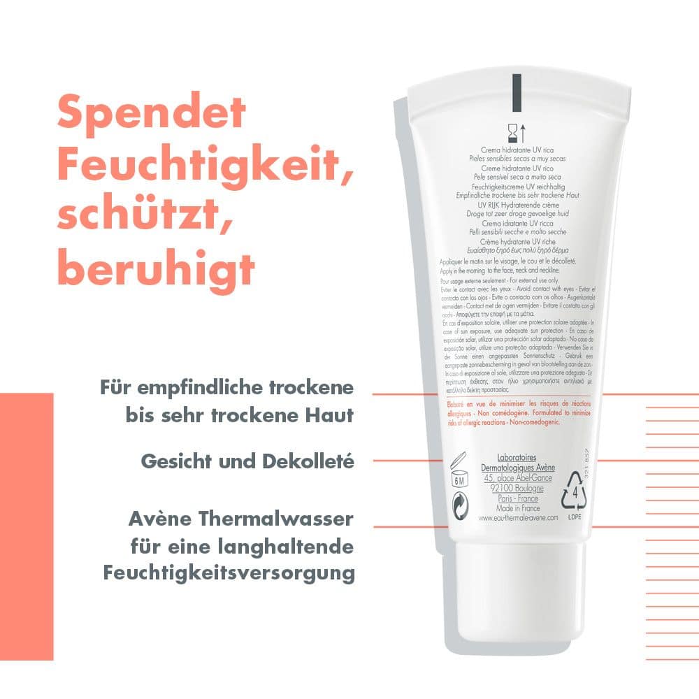 Avène Hydrance reichhaltige Feuchtigkeitscreme 40 ml Creme