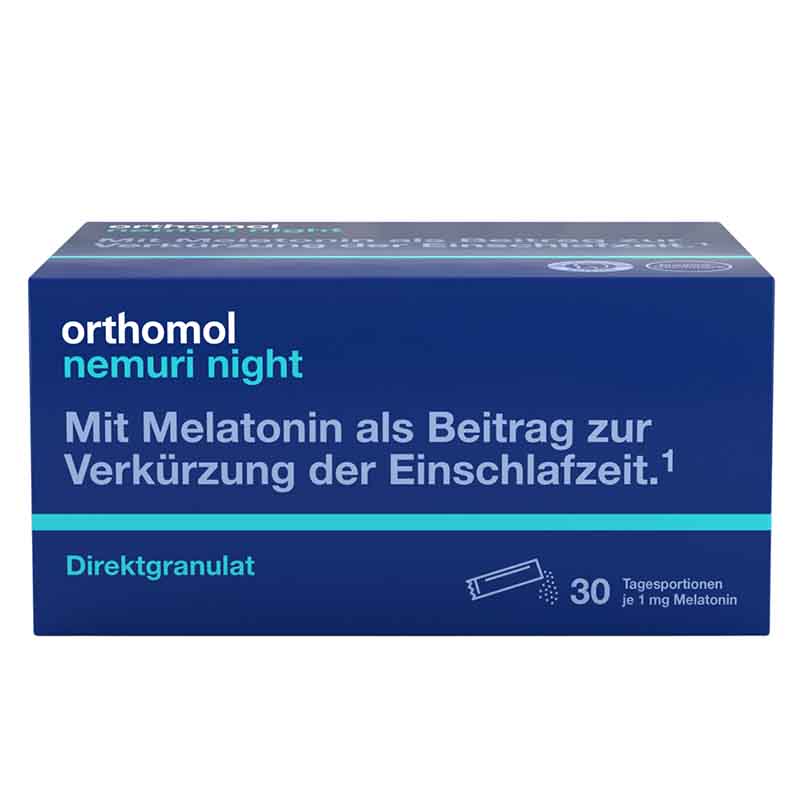 orthomol nemuri night - mit Melatonin und Hopfen-Extrakt - Direktgranulat