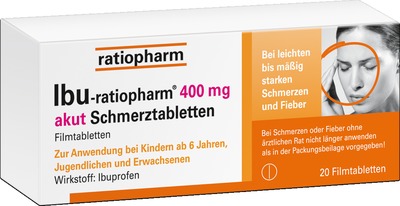 IBU ratiopharm 400 akut  20 St Filmtabletten