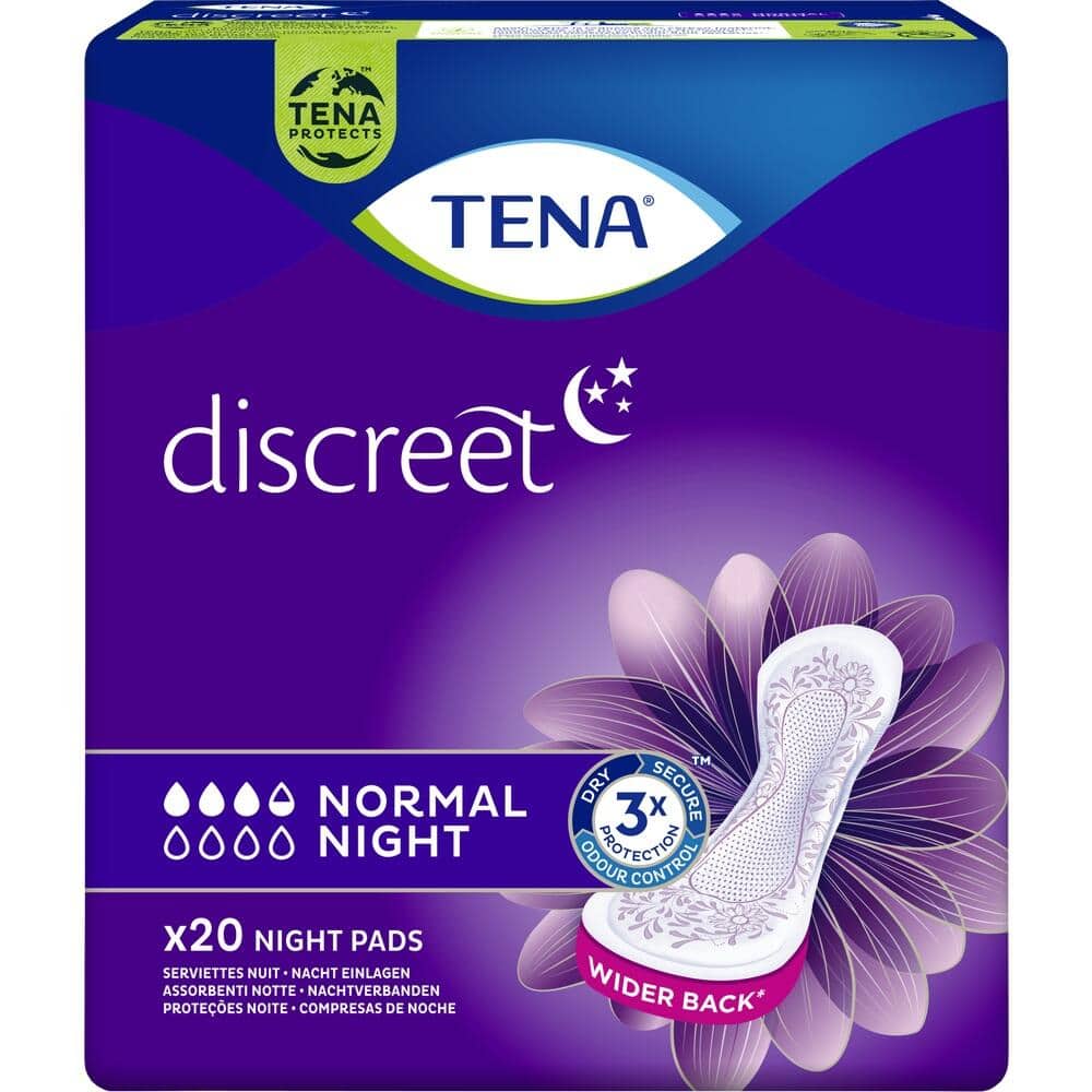TENA Discreet Normal Night Inkontinenz Einlagen 20 St