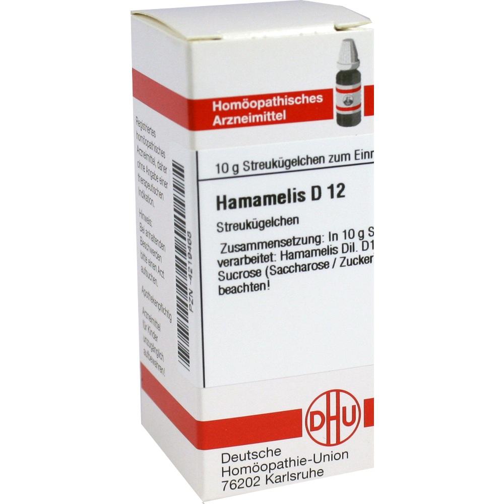 HAMAMELIS D 12 Globuli 10 g Globuli