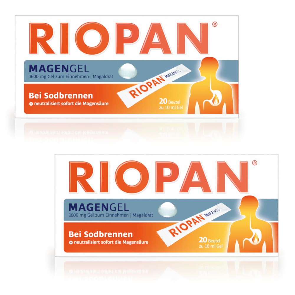RIOPAN MAGENGEL 20er Doppelpack - Bei Sodbrennen 2X20X10 ml Gel