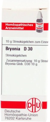 BRYONIA D 30 Globuli 10 g Globuli