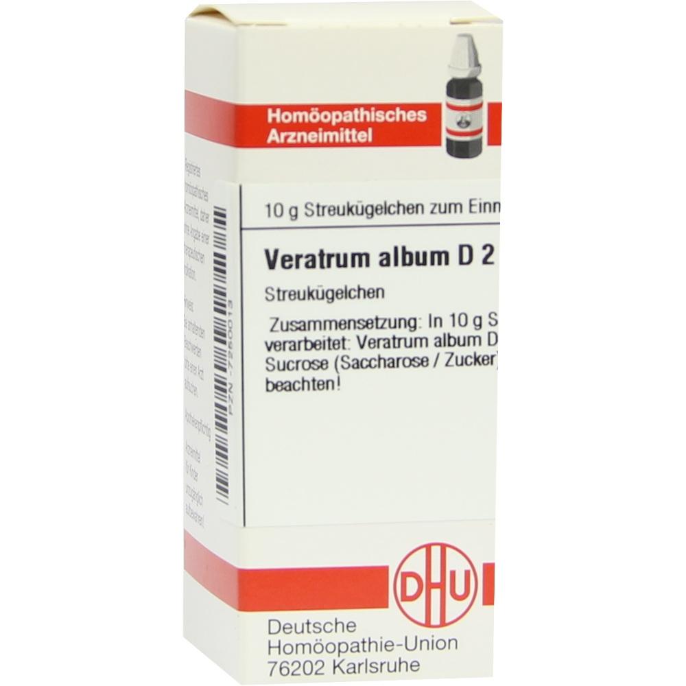 VERATRUM ALBUM D 2 Globuli 10 g Globuli
