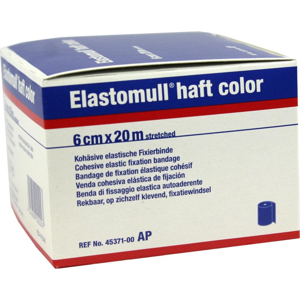 ELASTOMULL haft color 6 cmx20 m Fixierb.blau 1 St Binden