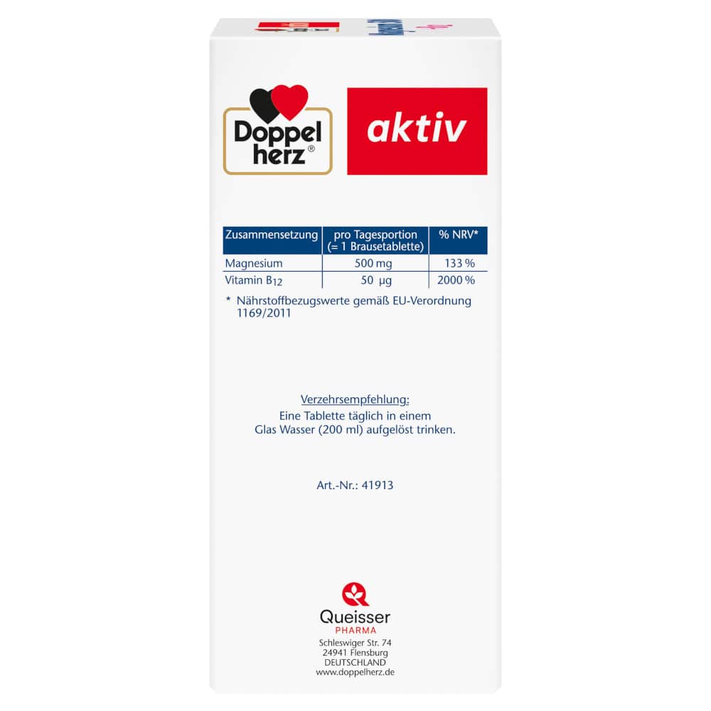Doppelherz aktiv Magnesium 500 + B12 6X15 St Brausetabletten