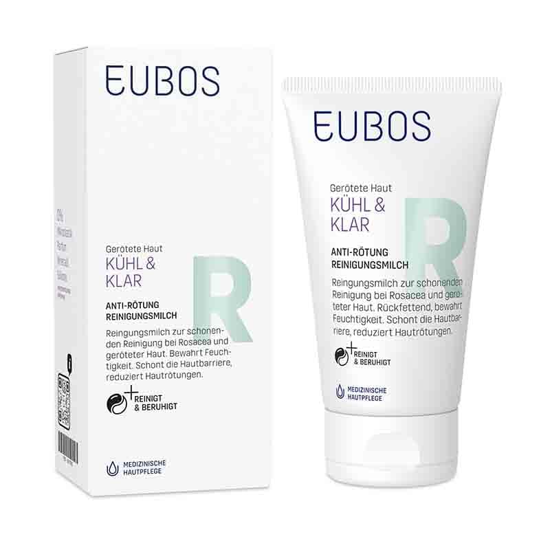 EUBOS KÜHL & KLAR Anti-Rötung Reinigungsmilch 150 ml Milch
