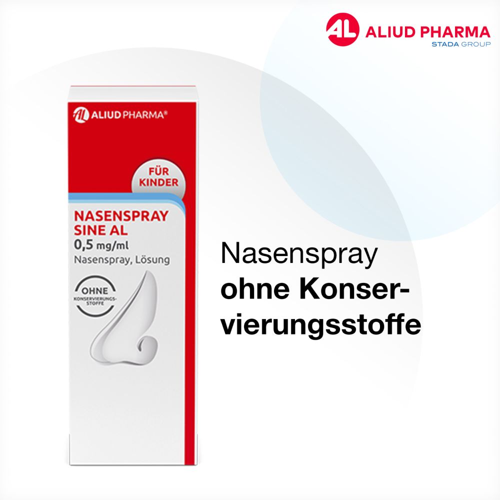 Nasenspray sine AL 0,5 mg / ml bei Schnupfen