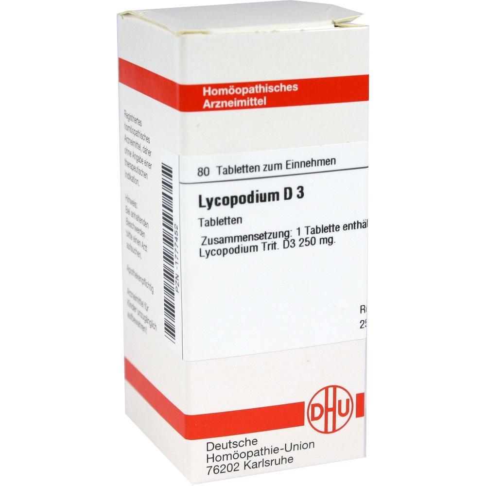 LYCOPODIUM D 3 Tabletten 80 St Tabletten