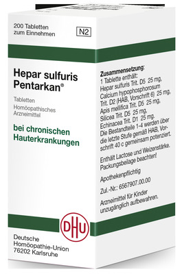 HEPAR SULFURIS PENTARKAN Tabletten 200 St Tabletten