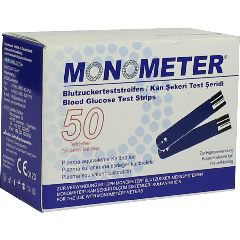 MONOMETER Blutzucker-Teststreifen P plasma-äquiva. 2X25 St Teststreifen