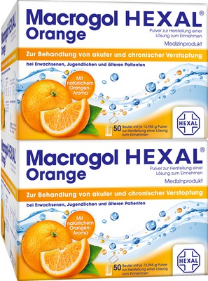 Macrogol HEXAL Orange 100 St Beutel