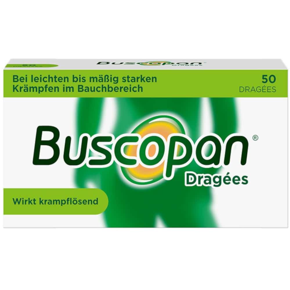Buscopan Dragees - bei Bauchschmerzen & Bauchkrämpfen 50 St Überzogene Tabletten
