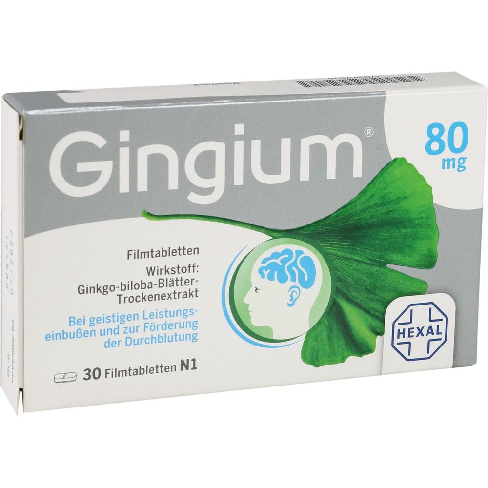 Gingium 80 mg 30 St Filmtabletten