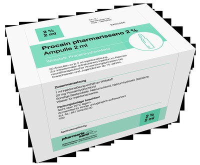 Procain pharmarissano 2 % Ampulle 2 ml 50X2 ml Injektionslösung