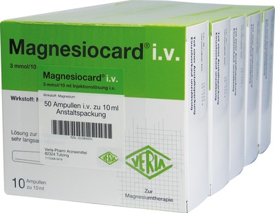 MAGNESIOCARD i.v. Injektionslösung 50X10 ml Injektionslösung