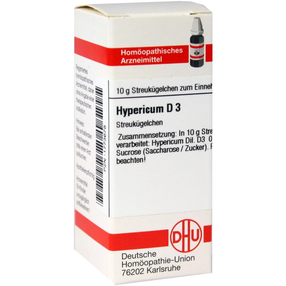 HYPERICUM D 3 Globuli 10 g Globuli