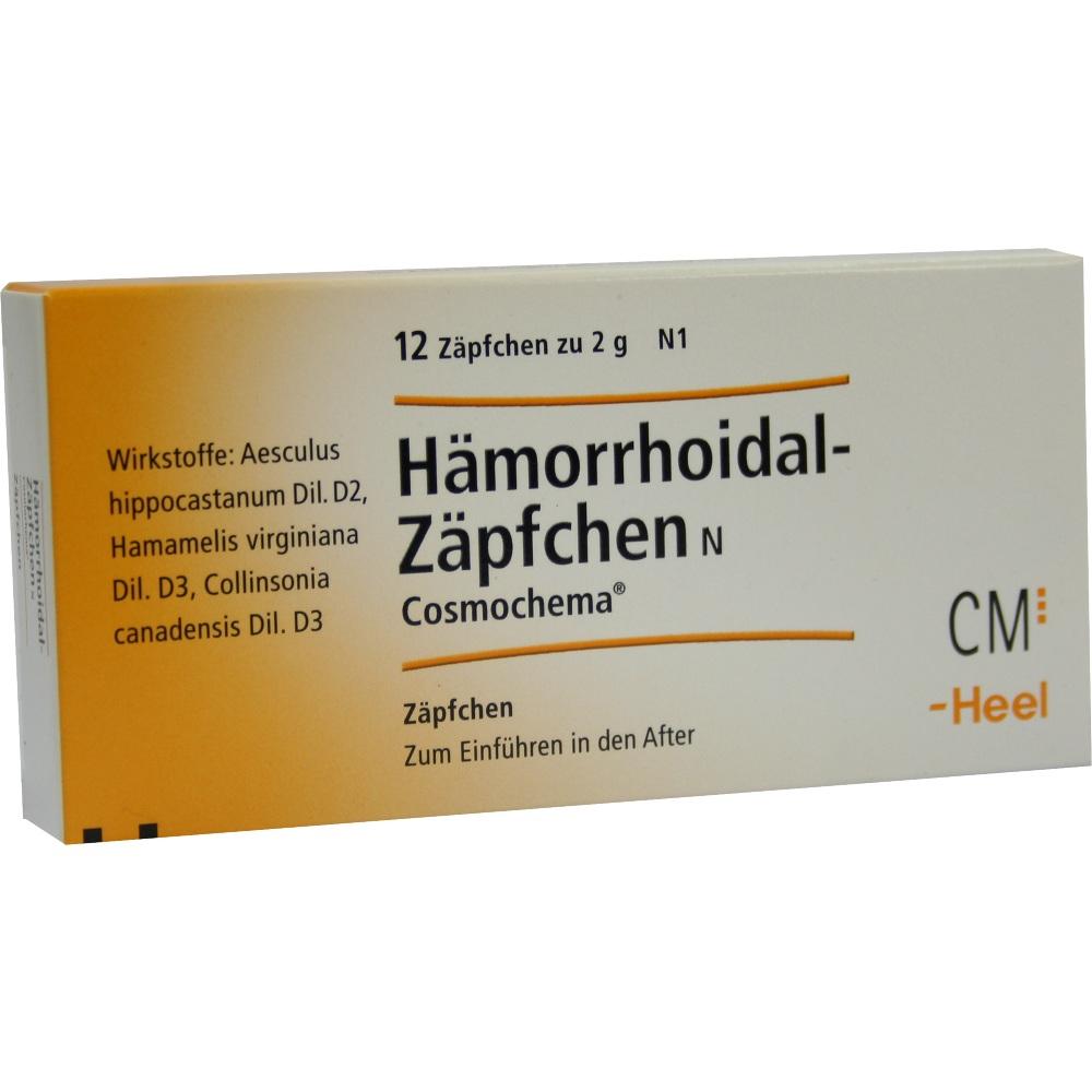 HÄMORRHOIDAL Zäpfchen N Cosmochema 12 St Suppositorien