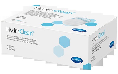 HYDROCLEAN Kompressen 5,5 cm rund steril 10 St Kompressen