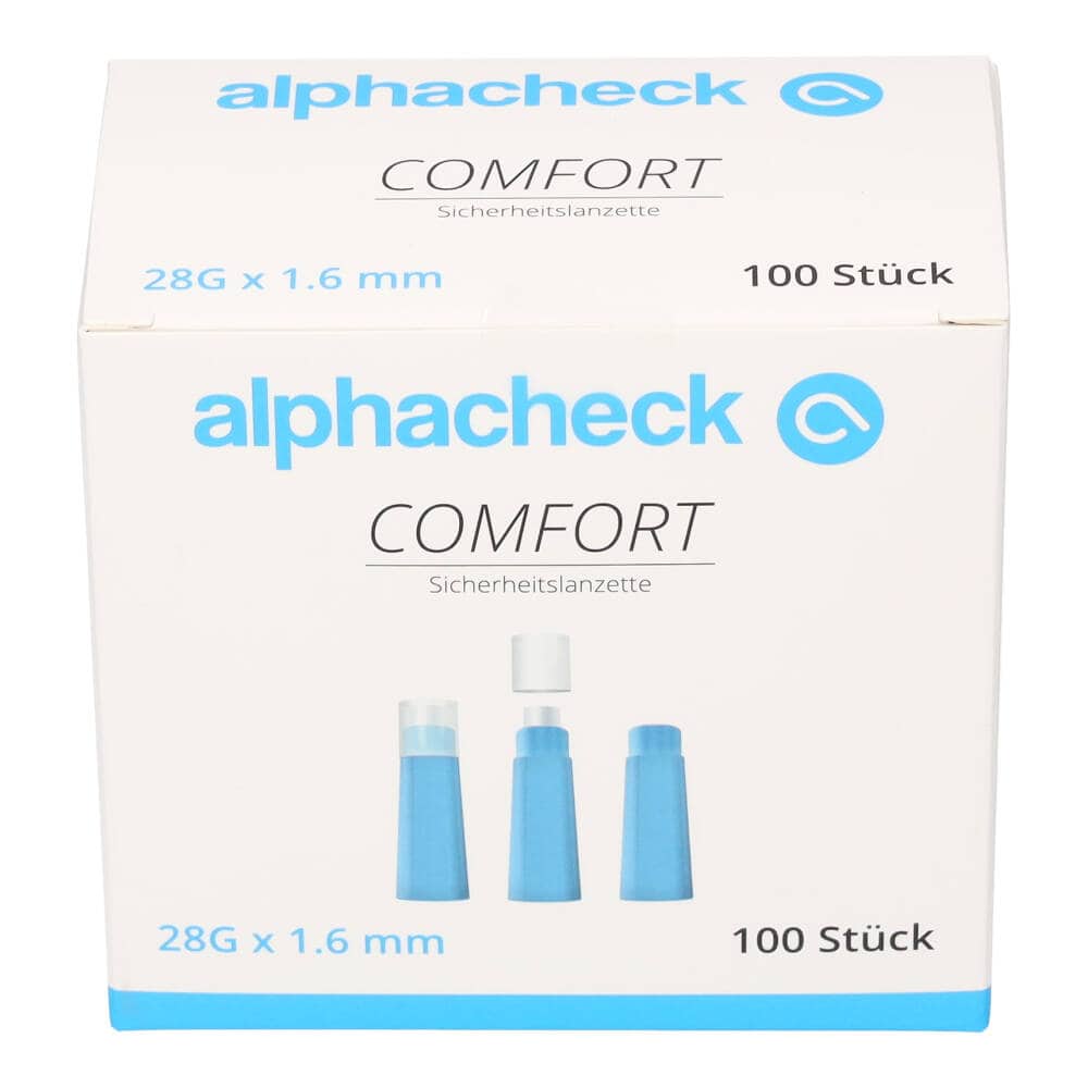 ALPHACHECK comfort Sicherheitslanzetten 28 G 1,6 mm 100 St Lanzetten