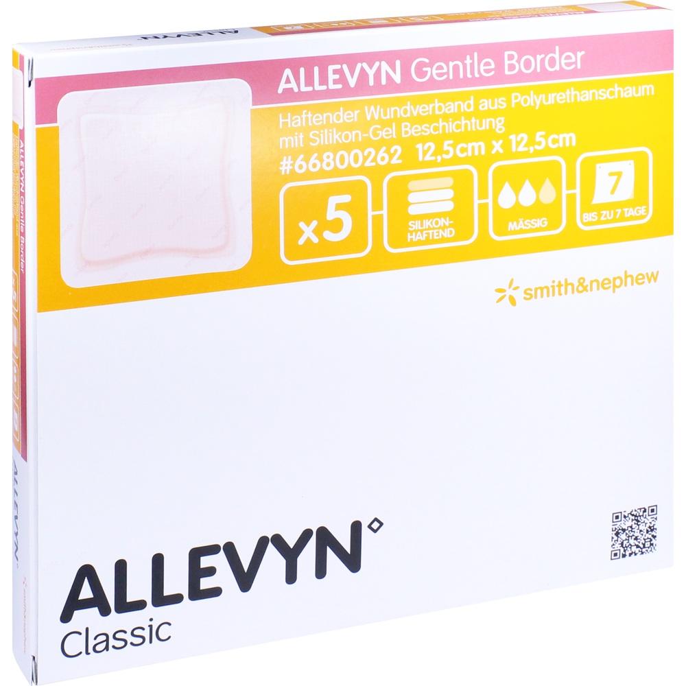 ALLEVYN Gentle Border 12,5x12,5 cm Schaumverb. 5 St Verband