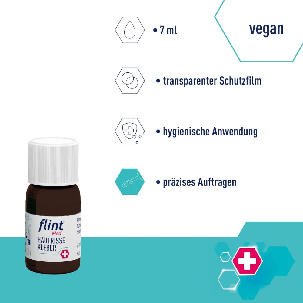 flint Med HAUTRISSE KLEBER 7 ml Flaschen