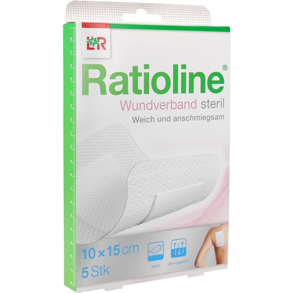Ratioline Wundverband 15x10 Cm Steril 5 St Verband