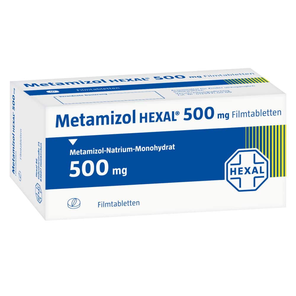Metamizol HEXAL 500mg 50 St Filmtabletten
